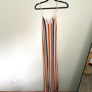 Stripped vacation dress